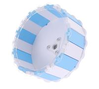 TOYANDONA Roue d'exercice Silencieuse pour Hamster 18,5 Cm, Grosse Taille, Plastique Solide Rose et Blanc, Machine à Courir pour Petits Animaux, Accessoire pour Cage, D'activité