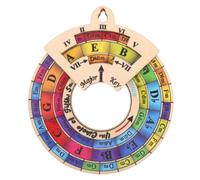 TOYANDONA Roue du cercle des, outil mélodique en bois pour instruments de | Affiche du cycle des pour piano, roue de la théorie musicale pour les enseignants, outil d'accords mélodiques circulaires
