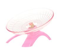 TOYANDONA Roue Exercice pour Petits Animaux Roue Volante Non Roulante pour Hamsters et Exercice Silencieux Rose pour Rongeurs Accessoire Fitness pour Animaux de Compagnie