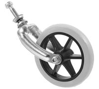 TOYANDONA Roue Frontale Fourche en Tube D'acier et Caoutchouc pour Fauteuil Roulant avec Roulement Accessoires Stables Direction Améliorée pour Usage Quotidien