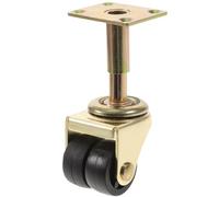 TOYANDONA Roulette Double Roue pour Piano Nylon Stabilité Renforcée Haute Capacité de Charge Roulette Meuble Accessoire Piano Doré