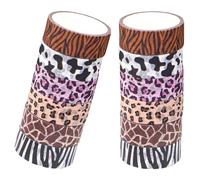 TOYANDONA Ruban Adhésif Décoratif Washi Animaux 12 Rouleaux pour Scrapbooking et Journal Intime Motifs Léopard Tigre Girafe Vache Facile à Coller et Retirer