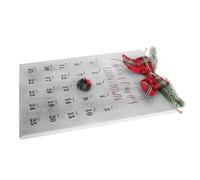 TOYANDONA Rustique Calendrier Bois de Compte à Couronne Rebours en Noël