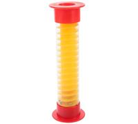 TOYANDONA Sablier Minuteur 5 Secondes en Plastique 13 CM Couvercle Rouge et Sable Jaune pour Jeux de Société et Éducation Garçon et Filles et Adultes
