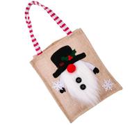 TOYANDONA Sac Cadeau Noël Motif Poignée Sac Cadeau Réutilisable Pochette Friandises Noël Pochette Surprise