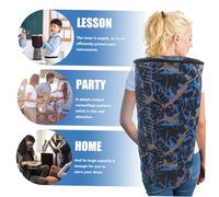 TOYANDONA Sac de Transport Tambour Africain Camouflage Bleu Sac Étanche Capacité Tissu Oxford pour Instrument de Musique Confortable et Résistant