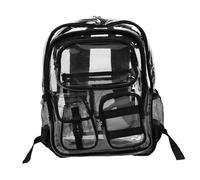 TOYANDONA Sachet Transparent Petit Sac à Dos Sac de Stade Transparent Homologué Plastique avec Compartiments Multiples