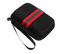 TOYANDONA Sacoche de Rangement Noire pour Glucomètre Étui Compact Portable avec Fermeture Éclair Résistant à Eau pour Petits Appareils de Mesure de Glycémie à Domicile et Déplacement