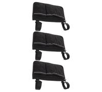 TOYANDONA Sacoches de Rangement pour Accoudoirs de Fauteuil Roulant Noir, 3 Pièces, Multi- Sangle Réglable et Grosse Capacité pour Adultes et Personnes Handicapées