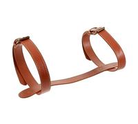 TOYANDONA Sangle de Transport Ne Blesse Pas Mains en Cuir Marron pour Couverture de Pique- et Camping, Résistante Deux Couches de Cuir pour Couverture de Pique- et Camping pour Plaid de Voyage