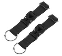 TOYANDONA Sangles De Bagages Réglables en Polyester Solide Boucle Pratique pour Valise Et Paquet à Dos, Accessoires De Voyage Polyvalents Fixation Sécurisée, Lot De 2 Pièces Noir