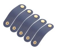TOYANDONA Sangles de Câble en Cuir Artificiel 5pcs, Attaches Flexibles et Pratiques pour Organiser les Câbles de Charge et Cordons la Maison L'école