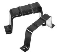 TOYANDONA Sangles Noires en Alliage D'aluminium Résistantes la Rouille, Lot de 4 pour Fixation et Maintien des Conduits D'eau en Entretien de Gouttière