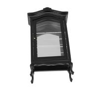 TOYANDONA Scale Dollhouse Furniture Display Shelf with Curved Top Realistic and Versatile Decor for Living Room