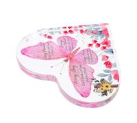 TOYANDONA Sculpture Acrylique Cœur Transparent Décoration Romantique pour Mariage et Anniversaire Centre de Table Élégant pour Cadeau Amour Panneau Bienvenue Mariage