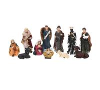 TOYANDONA Sculpture Religieuse en Résine Figurine de Nativité Jésus pour Décoration Intérieure Bureau et Fête de Noël