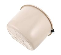 TOYANDONA Seau à Engrais en Plastique 10 Kg Blanc avec Sangle Réglable Épandeur D’Engrais Manuel Polyvalent pour Jardinage et Récolte de Fruits Panier Portable Léger pour Cueillette et