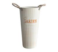 TOYANDONA Seau à Fleurs en Métal pour Bouquet Floral, Vase Décoratif de Sol pour Intérieur et Extérieur, Support pour Fleurs Séchées