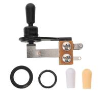 TOYANDONA Sélecteur à Bascule pour Guitare Électrique 3 Positions en L Noir 3 Capuchons en Plastique, Bouton de Sélection de Guitare, Remplacement de Commutateur, Accessoire pour Réparation