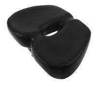 TOYANDONA Selle de Vélo Creuse Noire Double Rail Coussin Épais et Respirant Amortisseur d'Impacts Imperméable pour VTT et Cyclisme Siège Confortable Grosse Taille Adapté aux Longues