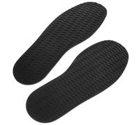 TOYANDONA Semelles de Chaussures en Caoutchouc Antidérapantes 1 Paire Noire Résistantes à L’Usure Silencieuses et Découpables Réparation et Remplacement pour Bottes Chaussures de Travail