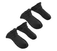 TOYANDONA Semelles Intérieures Chaudes en Peluche Épaisse Amovible pour Sabots et Bottes Taille 42-43 Doublures Hiver Confortables et Isolantes Lot 2 Paires Noires Usage Intérieur et