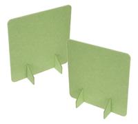TOYANDONA Séparateur de Bureau Cloison Simple et Moderne 2 Pièces en Feutre Vert Clair Résistant la Déformation Fissures pour Bureaux et Salles de Classe