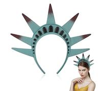 TOYANDONA Serre-tête Statue Liberté Costume Adulte Couronne Déesse pour Halloween Cosplay et Fêtes Thématiques