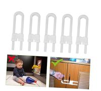 TOYANDONA Serrure D'armoire De u Réglable Pour Bébé Et Garçon Et Filles, Lot De 4, Protection Sécurité Sans Perçage Pour Placard Coulissant, Compatible Boutons Champignon Et Poignées, Usage Maison