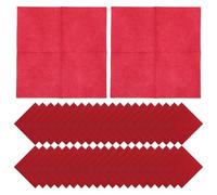TOYANDONA Serviettes en Papier sans Poussière 20X20 CM Rouge Vin 150 Pièces pour Cocktails Soirées Vin et Restaurants Occidentaux Serviettes Jetables Format Dîner Élégantes