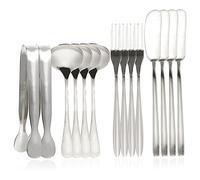 TOYANDONA Set Couteaux à Fromage et Beurre Inox Multifonction avec Cuillères et Fourchettes Dessert pour Cuisine