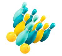 TOYANDONA Set de Bowling pour Garçon Fille Intérieur et Extérieur Jeu de Quilles Plastique Interactif et Éducatif avec Quilles et Boules pour Développement des Habiletés Manuelles