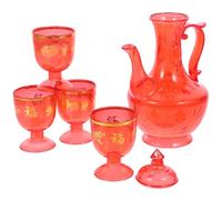 TOYANDONA Set de Coupe Offrande Bouddhiste Réutilisable avec Pichet Compact pour Cérémonies et Offrandes Religieuses