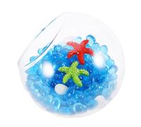 TOYANDONA Set de Décoration pour Aquarium Verre Transparent avec Cachette pour Crevettes et Graviers Décoratifs Abri Sûr et pour Poissons et Crustacés