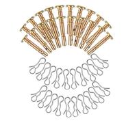 TOYANDONA Set de Goupilles de Cisaillement et Goupilles Fendues Acier Inoxydable pour Souffleuse Craftsman Accessoires de Remplacement Résistants et pour Déneigeuse