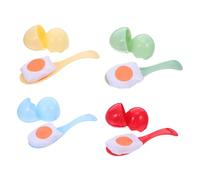 TOYANDONA Set de Jeu Déquilibre Œuf et Cuillère pour Garçon Fille Kit Dactivités Extérieures et Intérieures pour la Coordination Renforcement Physique et Esprit Déquipe Interactif Plastique