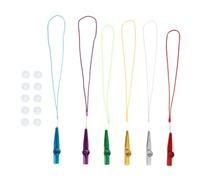 TOYANDONA Set de Kazoos Métalliques avec Membranes et Lanières Instrument Accompagnement pour Garçon Fille Débutants et Partenaires Ukulélé