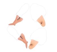 TOYANDONA Set de Nez et Menton de Sorcière Faux Long Confortable Accessoire Cosplay Halloween Réaliste pour Adultes et Déguisement Sorcière Fête Carnaval