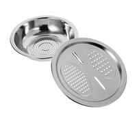 TOYANDONA Set de Râpe à Légumes Multifonction Acier Inoxydable avec Bassine et Passoire Bac Égouttoir Léger pour Cuisine et Pique- et Polyvalent