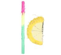 TOYANDONA Set Pinata Citron pour Fête Anniversaire Garçon Fille avec Bâton Décoration Ludique et Surprise Cadeaux pour Fête
