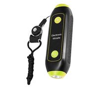 TOYANDONA Sifflet Électronique Multifonction Tons avec LED Sos et Lampe Torche Résistant et Puissant pour Arbitres Entraîneurs et Enseignants avec Cordon Vert sans Batterie