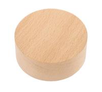 TOYANDONA Socle de Boîte à Musique en Bois de Hêtre Naturel, Base Ronde Non Rotative Diamètre 7,5 Cm, Mécanisme à Remontage Manuel, Accessoire DIY pour Décoration Musicale et Créations