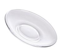 TOYANDONA Soucoupe en Verre Transparente 85 CM Ronde Dessous de Tasse en Verre pour Thé et Café Assiette Décorative Polyvalente pour Snacks et Apéritifs Usage Maison et Réutilisable