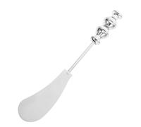TOYANDONA Spatule à Beurre en Acier Inoxydable 1 Pièce Couteau à Crème Motif Perlé Ustensile Cuisine Léger et Ergonomique pour Tartiner Beurre et Fromage Vaisselle Pratique pour Usage