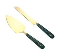 TOYANDONA Spatule à Gâteau en Acier Inoxydable Coupe-pizza Triangulaire, Poignée Confortable et Facile à Nettoyer, Cuisine et Hôtel, 1 Set Polyvalent