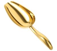 TOYANDONA Spatule la Cuisine Inox en Acier Inoxydable Or, Soudure sans Couture, Prise en Main Confortable, Cuisine et Service