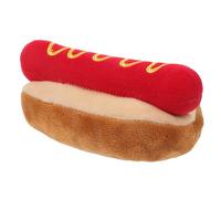 TOYANDONA Squeaky Hot Dog pour Chien Peluche Léger et Portable Résistant Aux Morsures Stimule Instinct Naturel et Améliore Le Lien avec Votre Animal