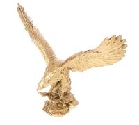 TOYANDONA Statue Aigle Résine Moderne Décoration Bureau Maison Posture Ailes Déployées Symbole Réussite Courage