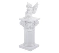 TOYANDONA Statue Colonne Romaine Résine Décorative Sculpture Grecque pour Table et Jardin Ornement Léger pour Maison et Bureau