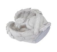 TOYANDONA Statue Commémorative Chat Ange Résine Pierre Tombale pour Animaux Figurine Décorative Jardin Souvenir pour Chats Disparus Ornement Extérieur